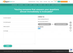 Page screenshot: Product Feed → Contact Us