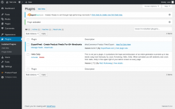 Page screenshot: Plugins ‹ Test site — WordPress