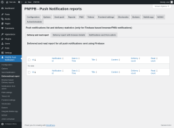 Page screenshot: PNFPB Push Notification → 
			Reports	