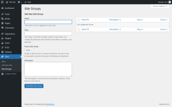 Page screenshot: Sites → Site Groups
