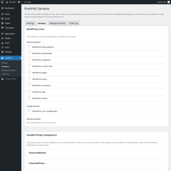 Page screenshot: PushPull &rarr; Domains