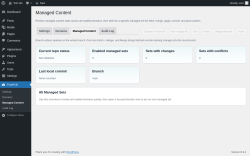 Page screenshot: PushPull &rarr; Managed Content