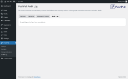 Page screenshot: PushPull &rarr; Audit Log