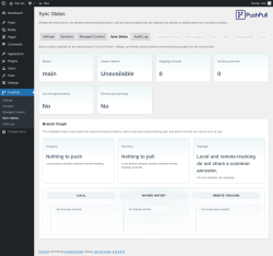 Page screenshot: PushPull &rarr; Sync Status