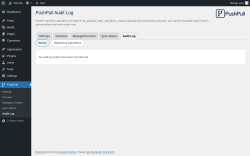 Page screenshot: PushPull &rarr; Audit Log