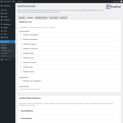 Page screenshot: PushPull &rarr; Domains