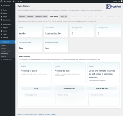 Page screenshot: PushPull &rarr; Sync Status