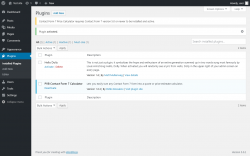 Page screenshot: Plugins ‹ Test site — WordPress