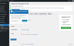 Page screenshot: PWA