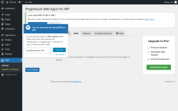 Page screenshot: PWA →  Tools