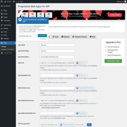 Page screenshot: PWA →  Setup