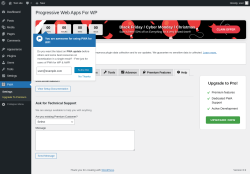 Page screenshot: PWA →  Help