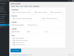 Page screenshot: pymSEO &rarr; Security
