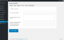 Page screenshot: pymSEO &rarr; Privacy