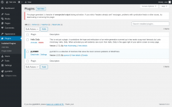 Page screenshot: Plugins &lsaquo; Test site &mdash; WordPress