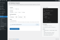 Page screenshot: Tools &rarr; MD Exporter