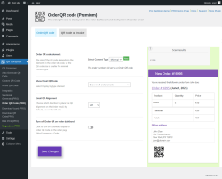 Page screenshot: QR Composer &rarr; Order QR Code (PRO)