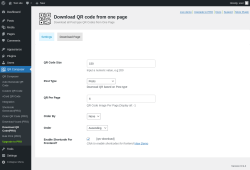 Page screenshot: QR Composer &rarr; Download QR Code(PRO)
