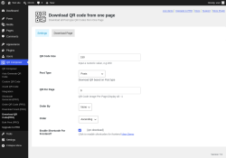 Page screenshot: QR Composer &rarr; Download QR Code(PRO)