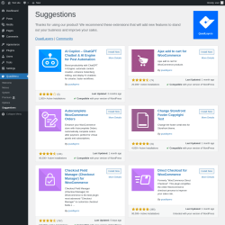 Page screenshot: QuadMenu → Suggestions