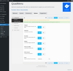 Page screenshot: Options ‹ Test site — WordPress
