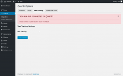 Page screenshot: Quentn &rarr; Web Tracking
