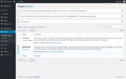 Page screenshot: Plugins &lsaquo; Test site &mdash; WordPress