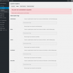 Page screenshot: Quentn &rarr; Roles