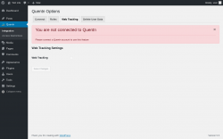 Page screenshot: Quentn &rarr; Web Tracking