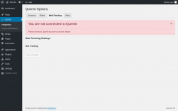 Page screenshot: Quentn &rarr; Web Tracking