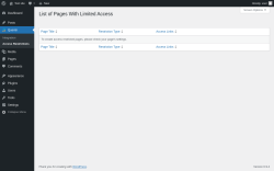 Page screenshot: Quentn &rarr; Access Restrictions