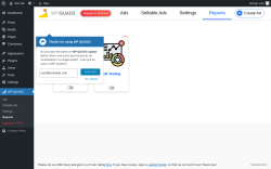 Page screenshot: WP QUADS → Reports