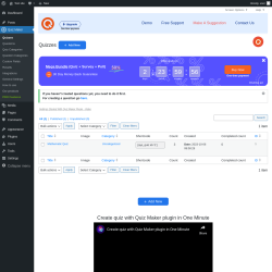 Page screenshot: Quiz Maker