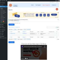 Page screenshot: Quiz Maker