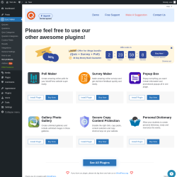 Page screenshot: Quiz Maker → Our products