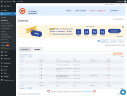 Page screenshot: Quiz Maker → Questions → 
            Reports        