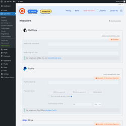 Page screenshot: Quiz Maker → Integrations