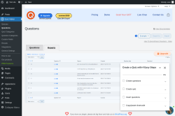 Page screenshot: Quiz Maker → Questions → 
            Reports        