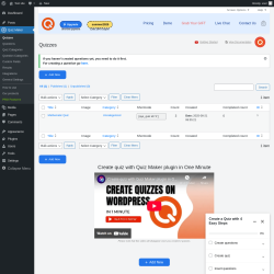 Page screenshot: Quiz Maker