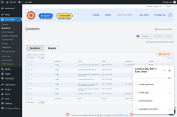 Page screenshot: Quiz Maker → Questions → 
            Reports        