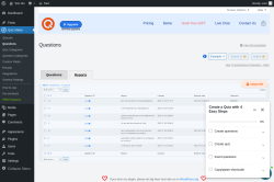 Page screenshot: Quiz Maker → Questions → 
            Reports        