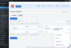 Page screenshot: Quiz Maker → Question Categories