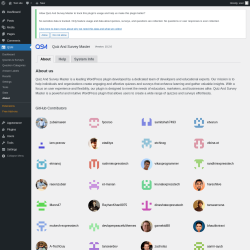 Page screenshot: QSM → About