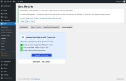 Page screenshot: QSM → Results → Proctor Reports