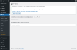Page screenshot: QSM → Tools → Deleted Results