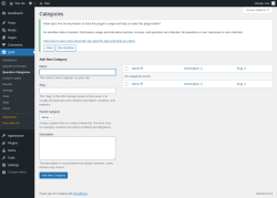 Page screenshot: QSM → Question Categories