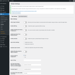 Page screenshot: QSM → Settings