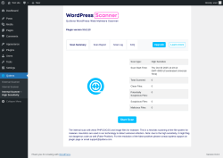 Page screenshot: Quttera → Internal Scanner – High Sensitivity