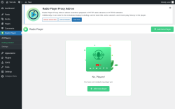 Page screenshot: Radio Player