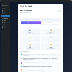 Page screenshot: Rank Authority